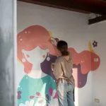 เบื้องหลังบรรยากาศการเพ้นท์ผนังที่ Notre Mason