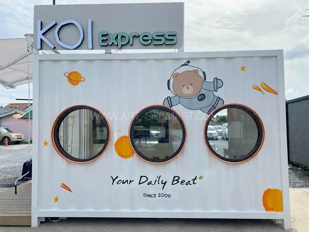 เพ้นทผนัง KOI Thé ราชพฤกษ์